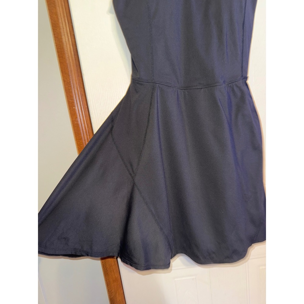 Halara SoftlyZero Airy Square Neck Backless Exercise Dress Black M 02813727 - Picture 9 of 16